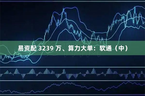 易资配 3239 万、算力大单：软通（中）