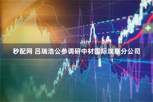 秒配网 吕瑞浩公参调研中材国际埃塞分公司