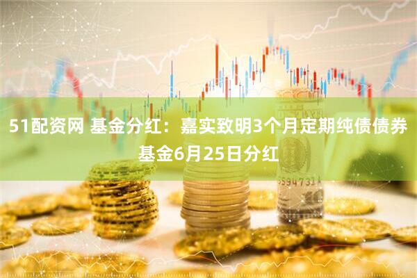 51配资网 基金分红：嘉实致明3个月定期纯债债券基金6月25日分红