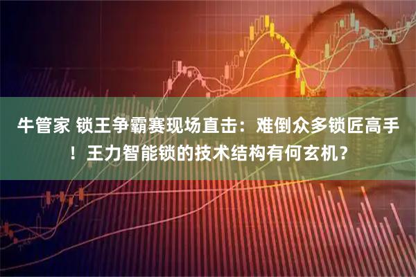 牛管家 锁王争霸赛现场直击：难倒众多锁匠高手！王力智能锁的技术结构有何玄机？