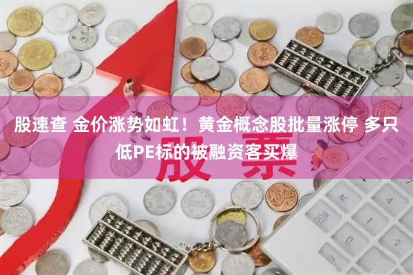 股速查 金价涨势如虹！黄金概念股批量涨停 多只低PE标的被融资客买爆